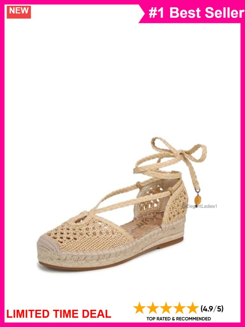 Sam Edelman Margot Textured Raffia Espadrille Slip-On Heeled Sandals